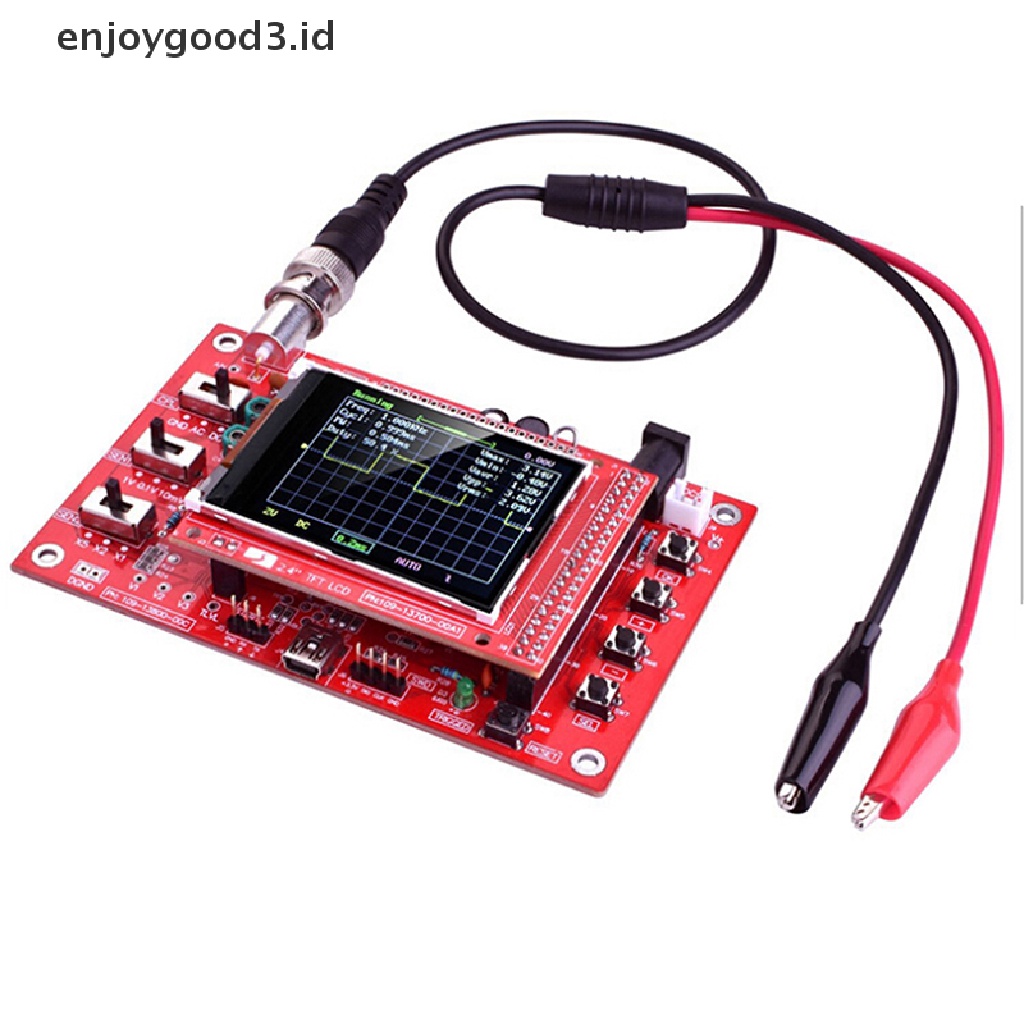 Osiloskop Digital Dso138 Tft 2.4 &quot;Case Akrilik Smd Solder Diy