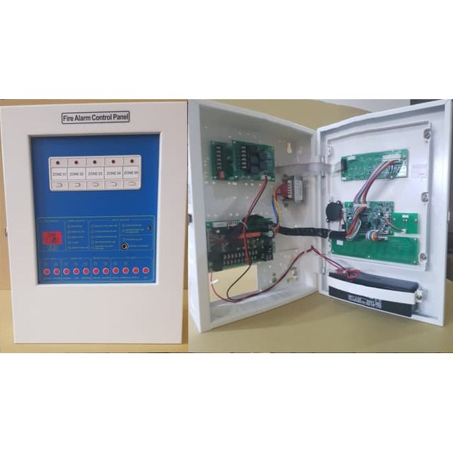 FIRE ALARM PANEL CONTROL HOOSEKI 5 ZONE PANEL SMOKE 5 ZONE