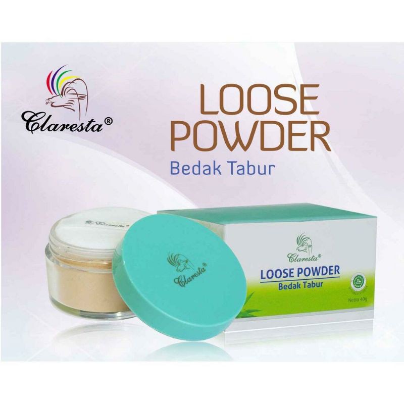Claresta Loose Powder 40gr ~ Bedak Tabur Claresta Original 100%