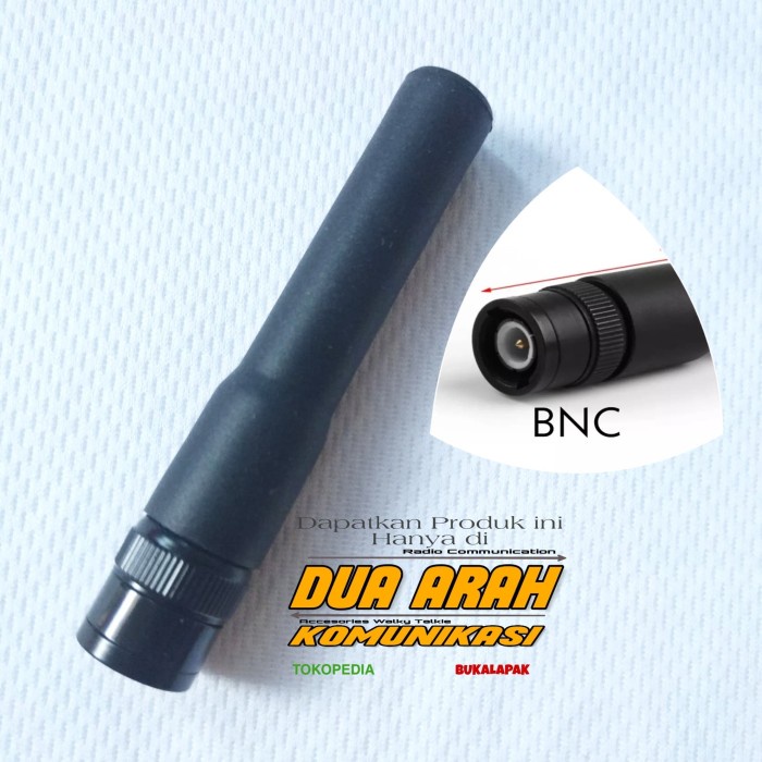 Antena HT Pendek Dualband BNC
