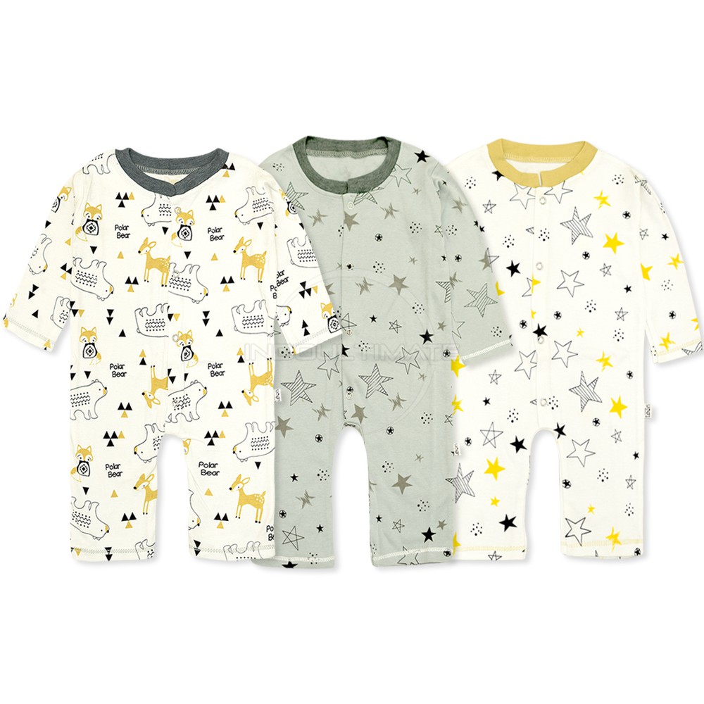 SNI Jumper Panjang 0-1th BABY LEON Sleepsuit baju tidur piyama anak Bayi GY-051 laki laki perempuan