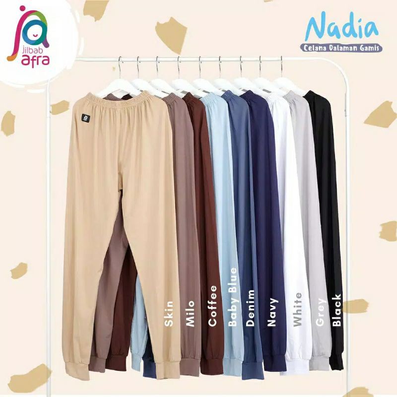 Celana Dalaman Gamis (Celamis) Jilbab Afra ( Jilbab Arfa ) Nadia Bahan Kaos Rayon HQ - Inner Gamis