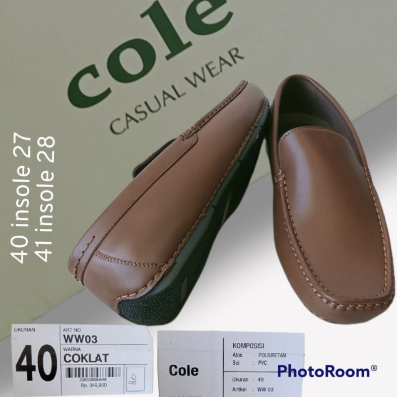 SEPATU MOCCASIN / SEPATU SLIP ON / SEPATU KERJA PRIA COLE BRANDED MATAHARI MURAH SPTSLPONCL775