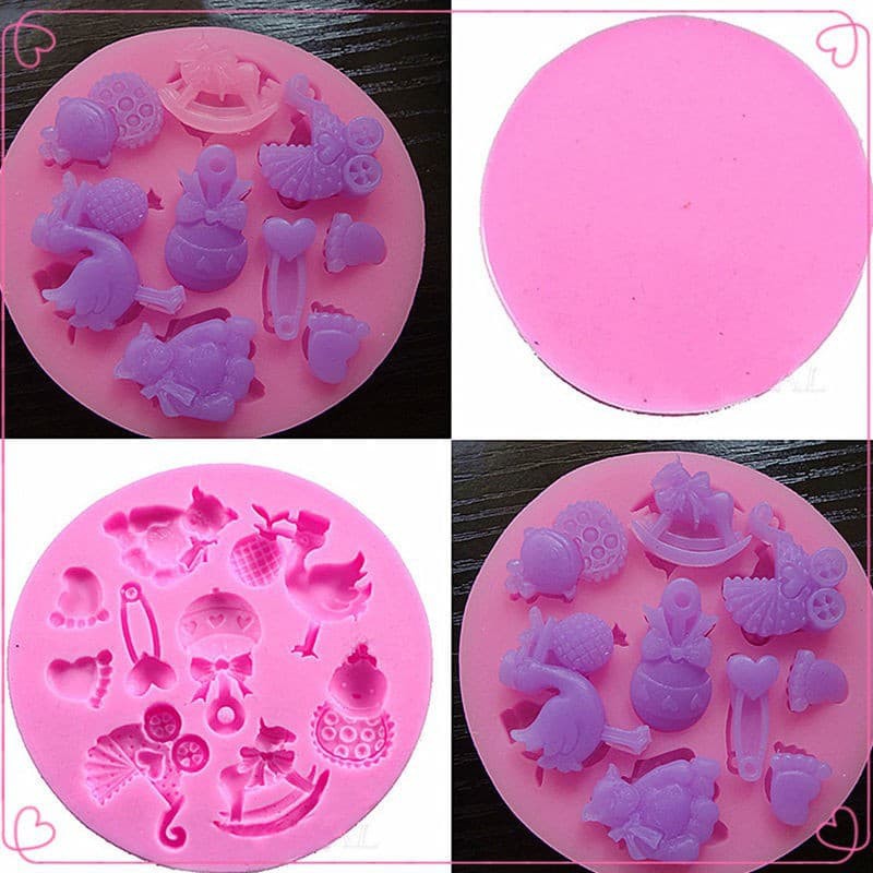 3D Silicone Mold Fondant Cake Decoration - Baby Shower