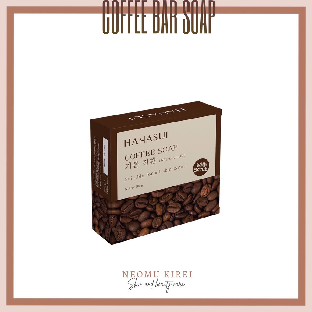 HANASUI COFFEE SOAP 60GR | SABUN AROMA KOPI | COFFEE SOAP HANASUI 60GR