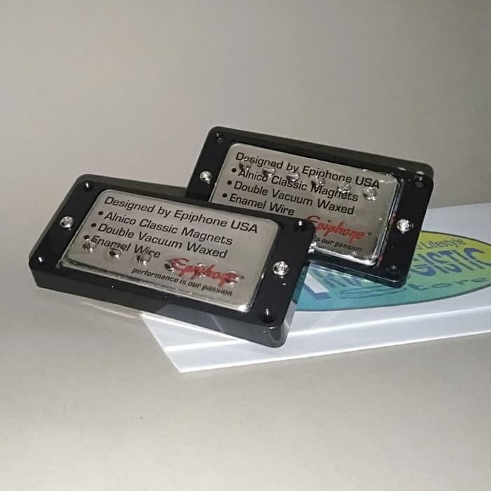{suhadistore} 1 Set Closed Electric Guitar Epiphone Alnico Bar Humbucker Pickup Murah