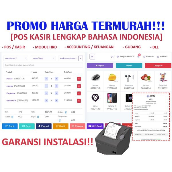 Aplikasi POS Aplikasi Kasir Ultimate 3.6 Full Source Code Laravel Web PHP
