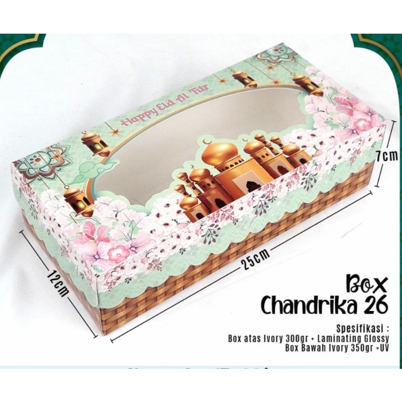 

Box kue lebaran persegi tosca