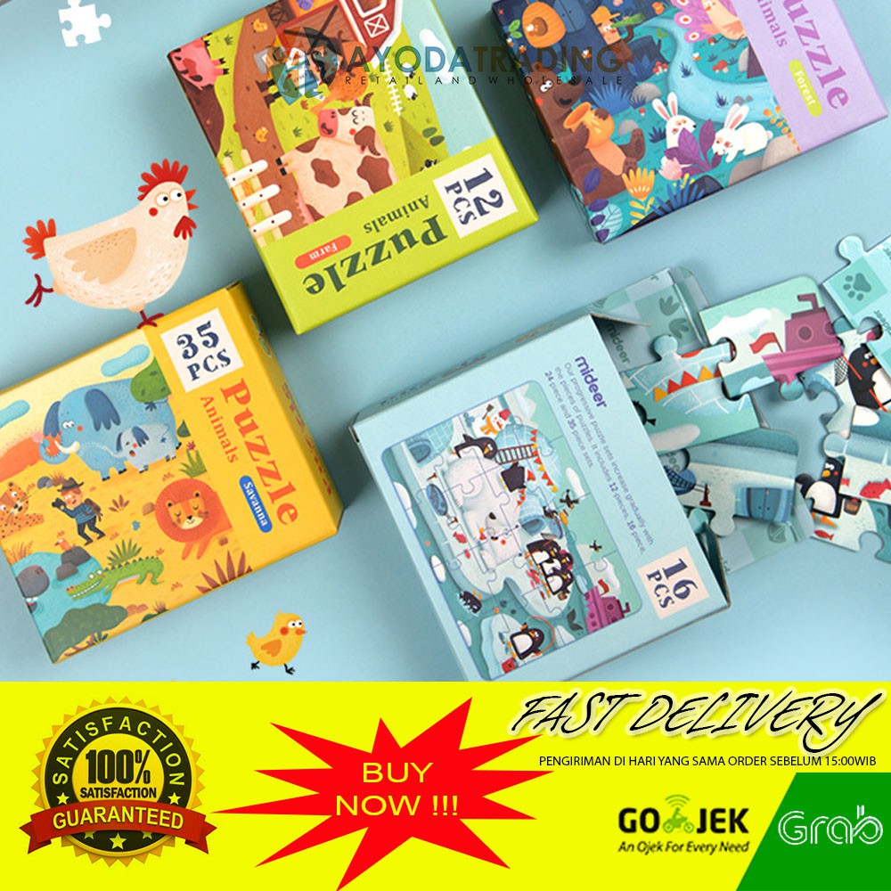 Mideer Beginner Puzzle Set Hadiah Kado