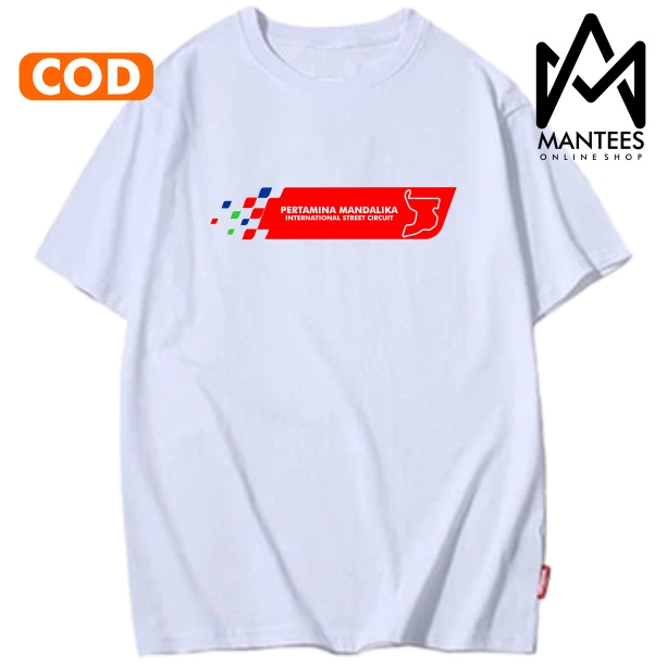 Kaos Baju Motor MANDALIKA Moto GP pertamina circuit Logo - MANTEES