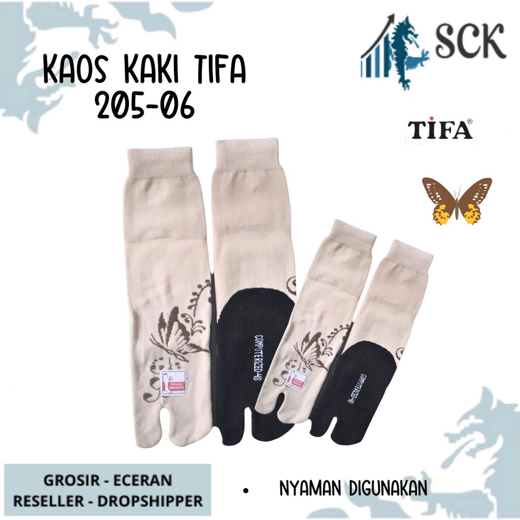 Kaos Kaki Wanita TIFA 205 06 MOTIF Betis MUSLIM WARNA MUDA / Kaus Kaki Perempuan Muslimah Betis 2 Jari – SCK