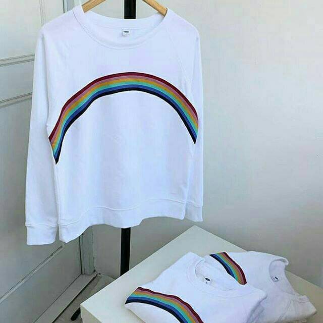 old navy rainbow sweatshirt