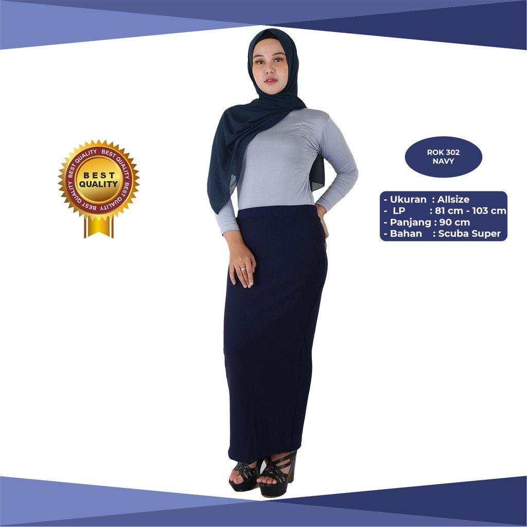 NEXXA - Rok Span / Rok Span Panjang / Rok Span Scuba / Rok Scuba Panjang / Rok Span Jumbo / R.302