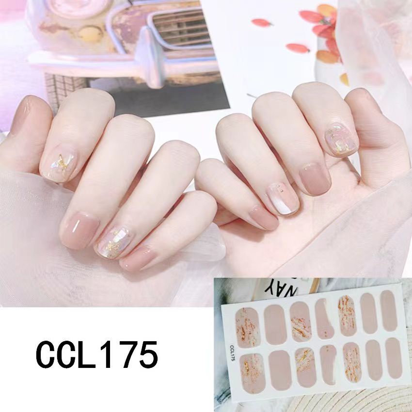 CCL STIKER KUKU GAYA JEPANG 14PCS  STAR MOON NAIL STICKER SHELL PREMIUM QUALITY