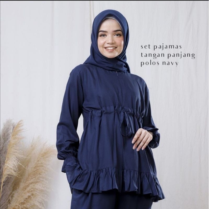 (MSB) ONE SET PAJAMAS DAILY BUSUI WANITA SET MOSCREPE PREMIUM