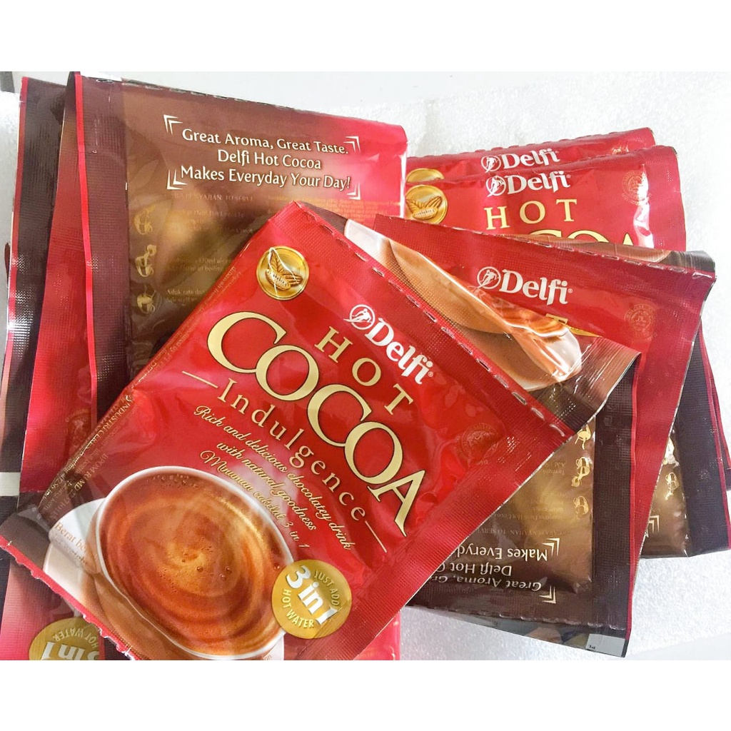 

Delfi HOT COCOA Indulgence Minuman Cokelat Bubuk - Per Renceng
