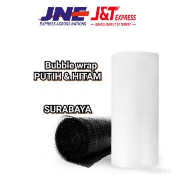 

Bubble Wrap / Plastik Gelembung Hitam / Putih Meteran lebar 30cm Surabaya