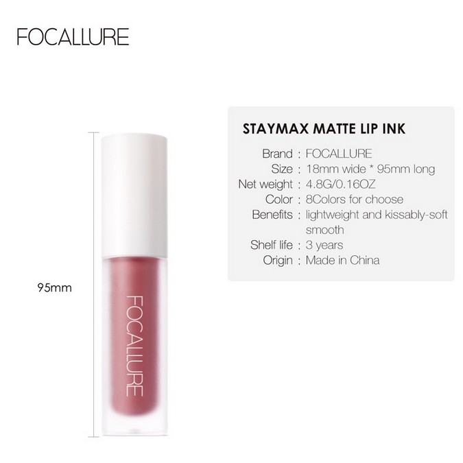 Focallure Staymax Matte Lip Ink Focallure Lipstick Focallure Lipcream Focallure Lipmatte Focallure Lipstik Focallure Lipstik Matte Focallure