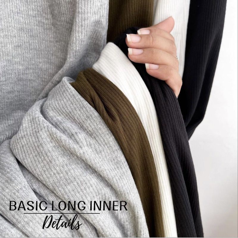 (PREMIUM) BASIC LONG INNER KNIT RIB PREMIUM By MISHA LABEL