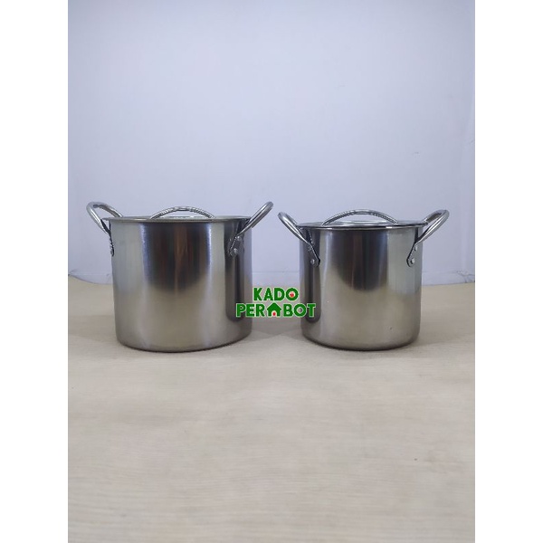 panci set stainless - stock pots stainless - panci set 2pcs