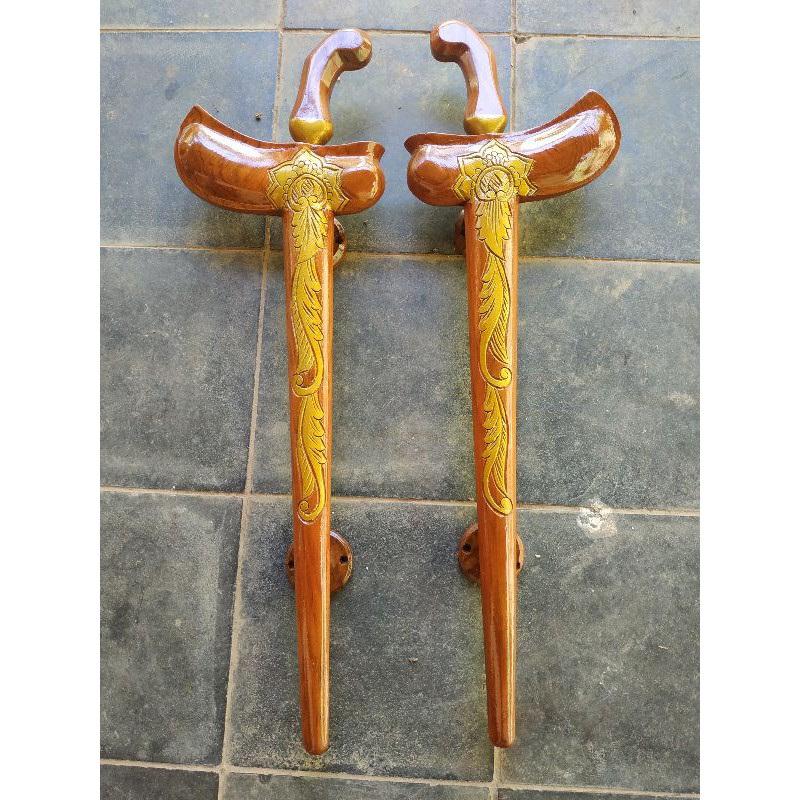 HANDLE PINTU / GAGANG PINTU |TARIKAN PINTU RUMAH MODEL KERIS