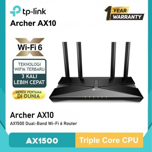 Tp-Link Archer AX10 AX1500 Wi-Fi 6 Router Tplink