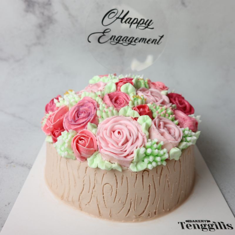 

[KIRIM kota SURABAYA SAJA] Kue Tart Kue Ulang Tahun Flower Bouquet