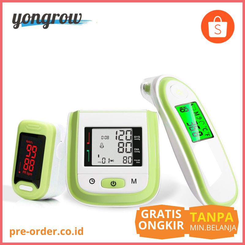 Chinabrands Yongrow Ujung Jari Pulse Oksimeter & Monitor Tekanan Darah Pergelangan Tangan Bayi