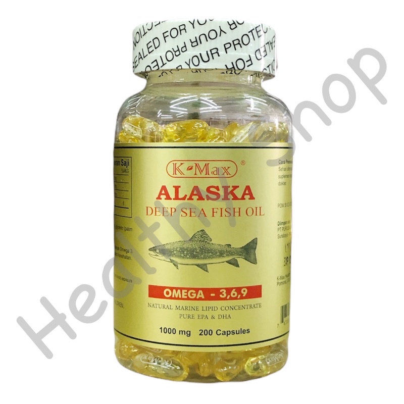 K-Max Alaska Deep Sea Fish Oil Omega 3,6,9 (isi 200)