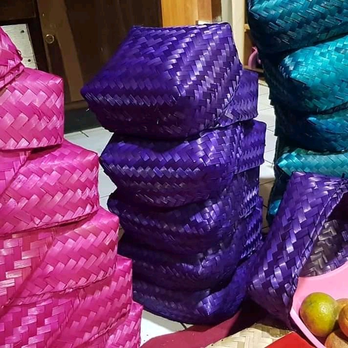 

HALODUL [ READY ] BESEK BAMBU WARNA | KOTAK NASI | BESEK NASI CATERING UKURAN 20 X 20 CM BW 3 PWR