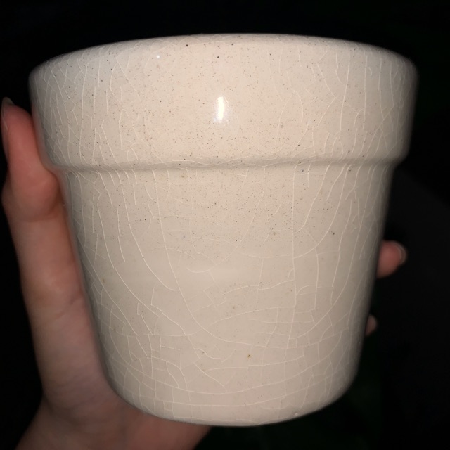 Pot Keramik Putih Polos