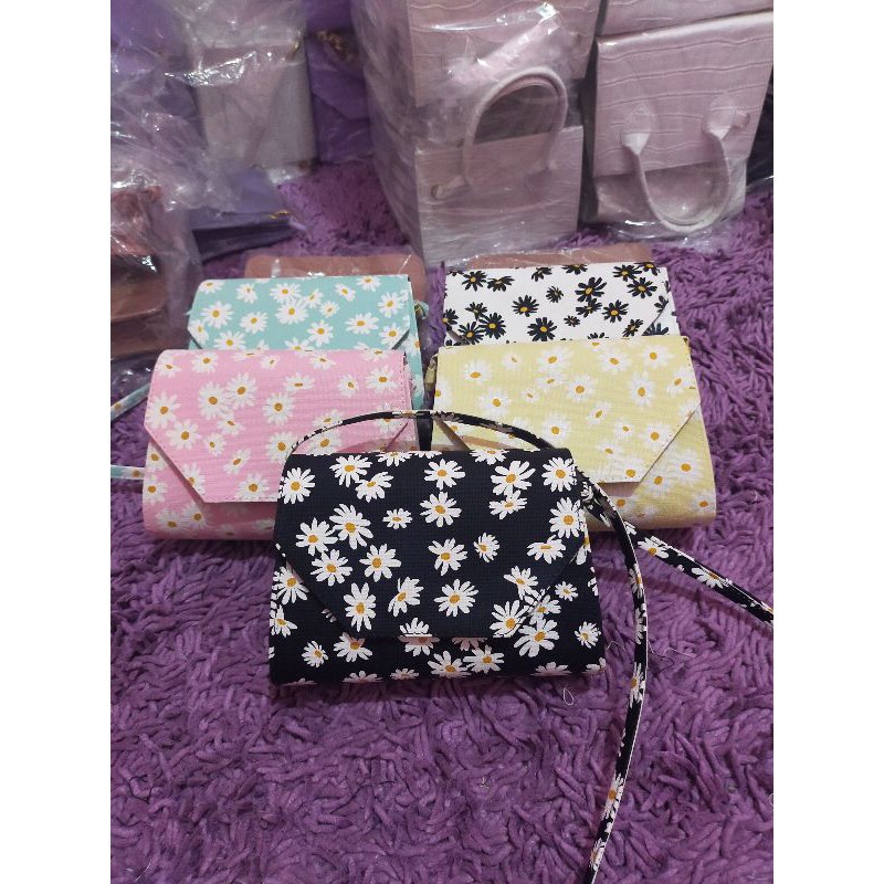 NBC KATRINA Sling bag Mini motif bunga Tas selempang wanita Murah