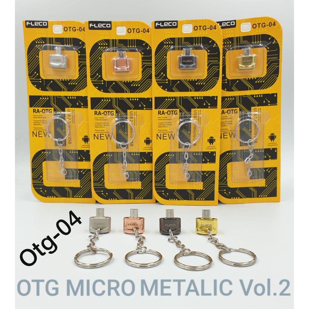 OTG KABEL FLECO MICRO ORIGINAL/TYPE-C &amp; OTG FLECO METAL ALUMINIUM MICRO-USB &amp; TYPE-C