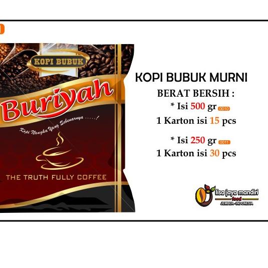 

ゔ KOPI BUBUK BURIYAH 500GR ㄱ