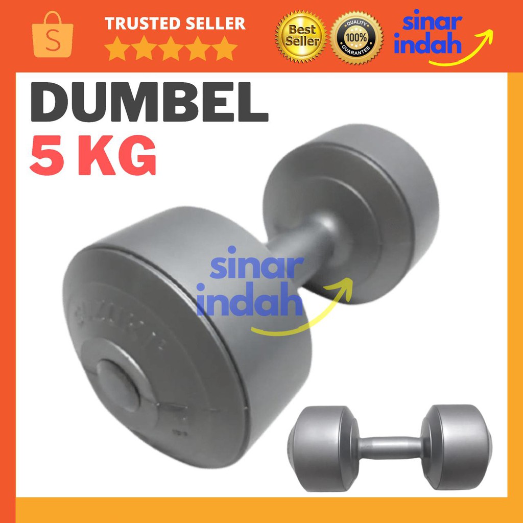 Dumbel Suzuki 5 Kg Dumbell Plastik Barbel Fitness Dambel Gym Dumbbell MEDAN