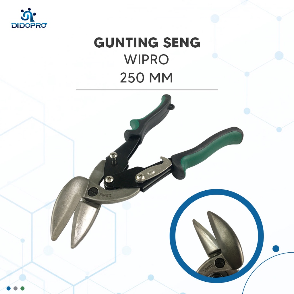 Gunting Baja Ringan 10&quot; Wipro (Kiri) (Gunting Holo/ Gunting Seng)