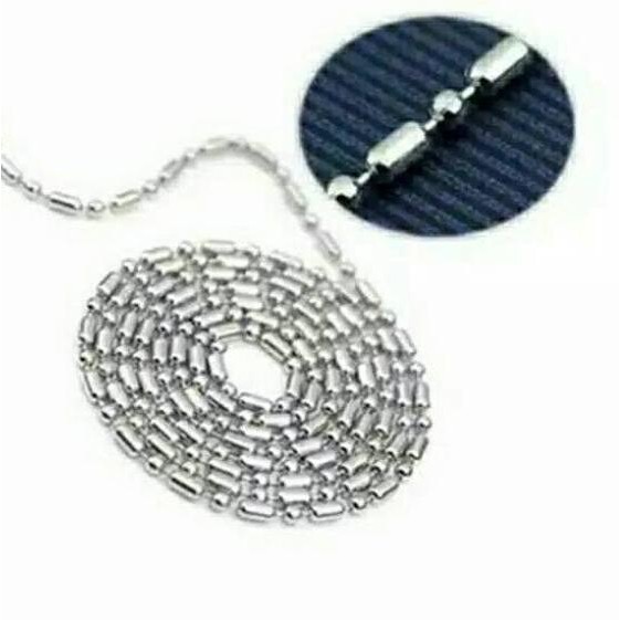 Promo Kalung MCI / Rantai titanium ASLI / Monel anti karat selamanya ..