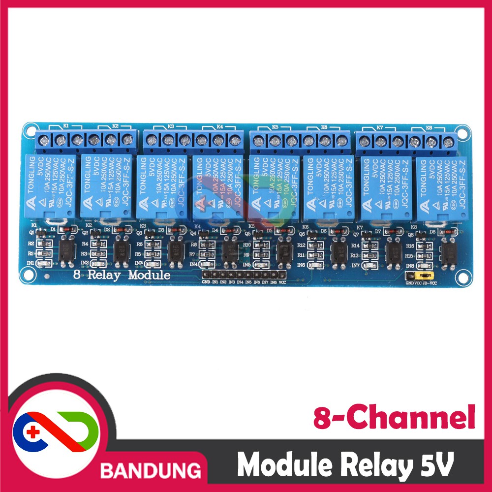 RELAY 5V 8 CHANNEL OUTPUT 250VAC 30VDC 10A WITH OPTOCUPLER MODULE