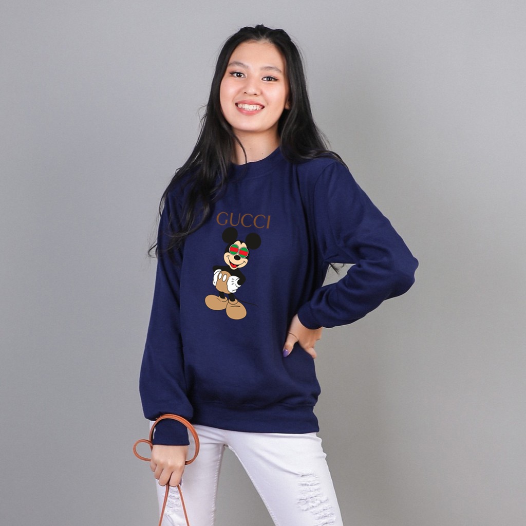 Sweater Mickey Mouse Gucc Iconic Terbaru | Sweater Wanita &amp; Pria | Dhea Fashion