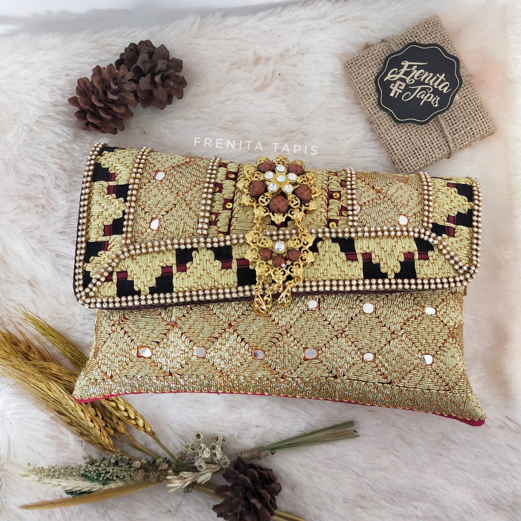 [BISA COD] Clutch Tapis Lampung Size S M L Matakibau