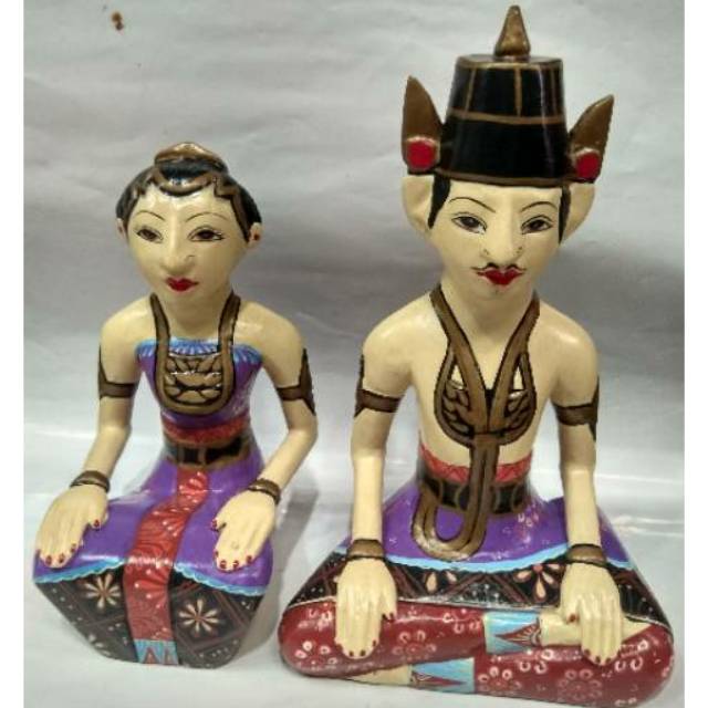 TERMURAH! Pajangan Miniatur Patung Pengantin Loro Blonyo 19x12x8 cm Dekorasi Rumah Souvenir Jogja