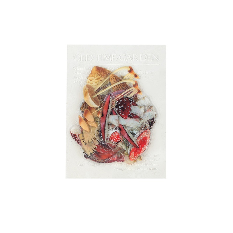 40 Pcs / set Stiker Kertas Motif Tanaman Gaya Retro Untuk Dekorasi