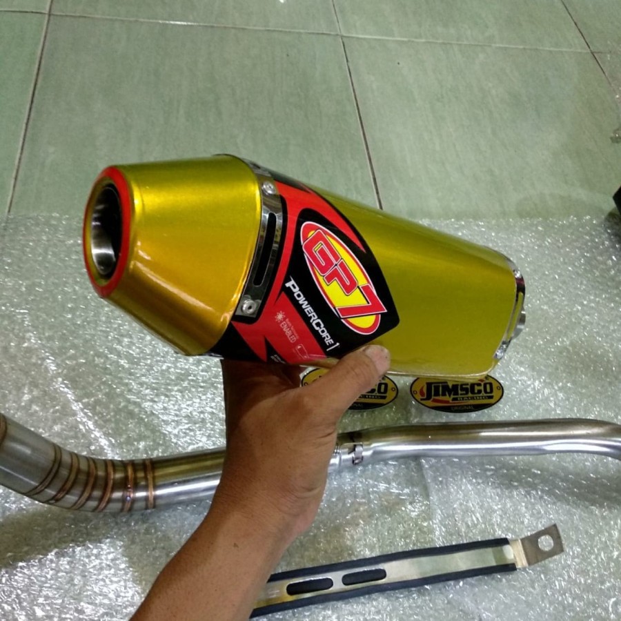 Knalpot GP7 powercore for KLX D-Tracker 150 klx L S BF dan CRF150L dll
