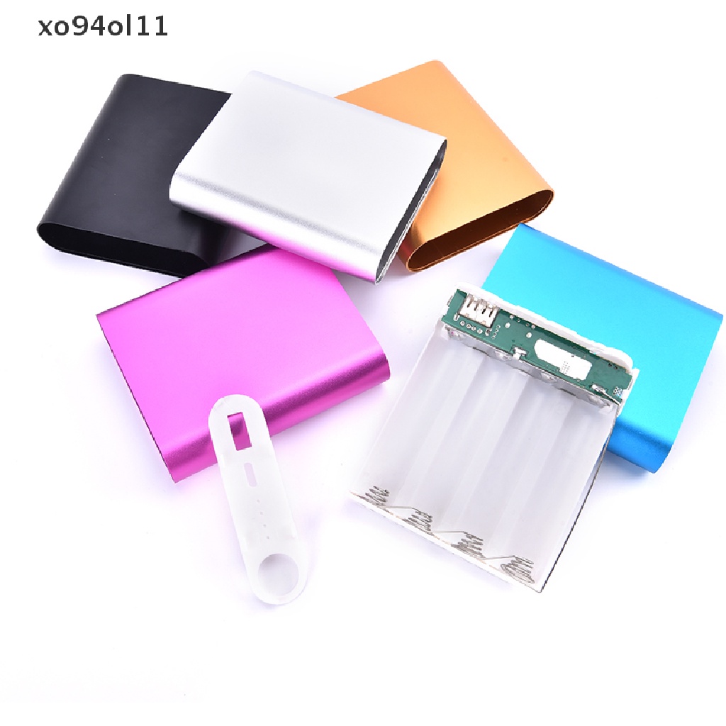 Xo Casing Power Bank DIY Bahan Metal Dengan 4pcs Baterai 18650