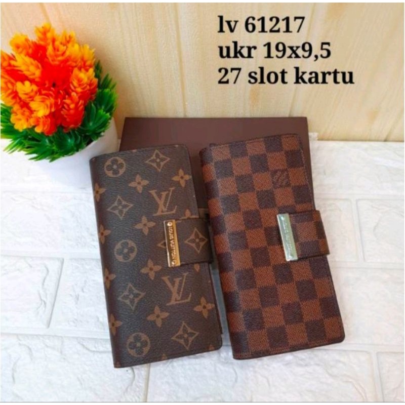 Dompet Panjang Lipat Wanita Kode 61217 + Freebox