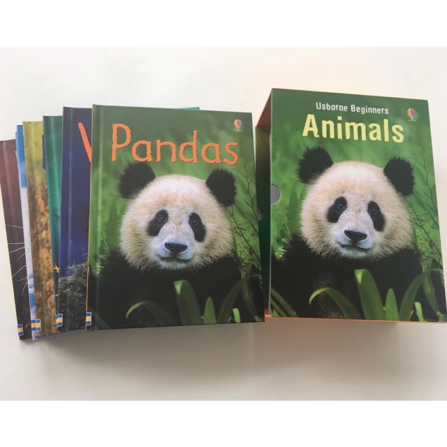 Usborne beginners animals book set - buku import anak