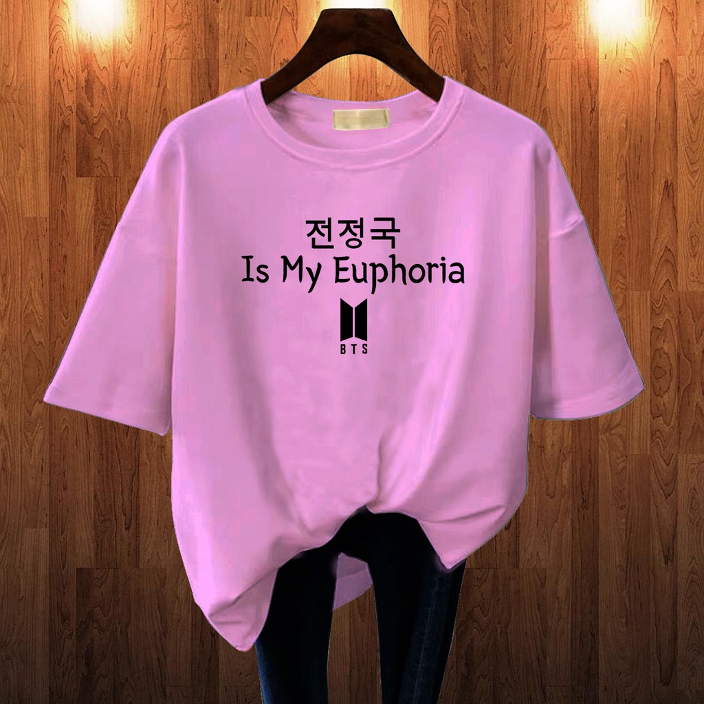 CALVIERO SHOP - BAJU KAOS ATASAN WANITA PRINT EUPHORIA PRINT