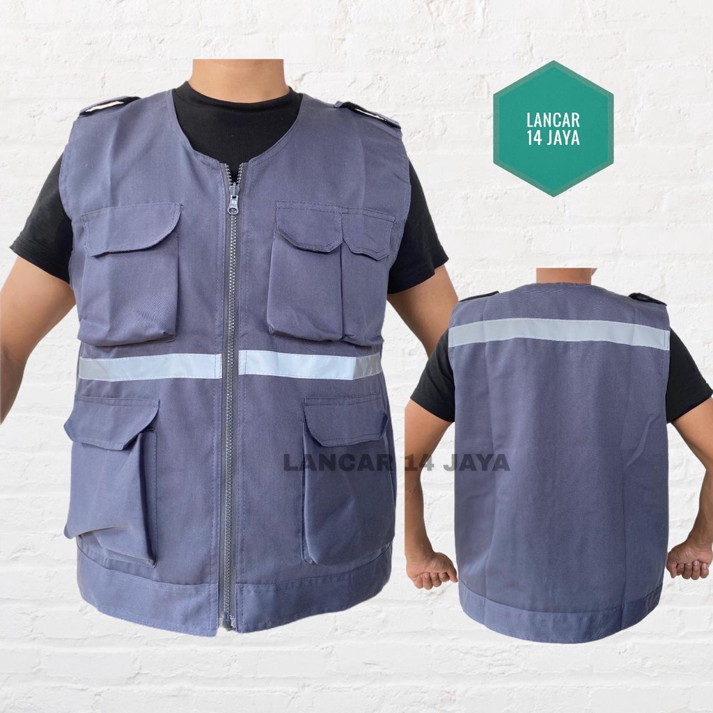 Rompi Safety Wearpack Katelpak Proyek Lapangan Wearpack werpak Rompi Berlogo K3 dan Bendera