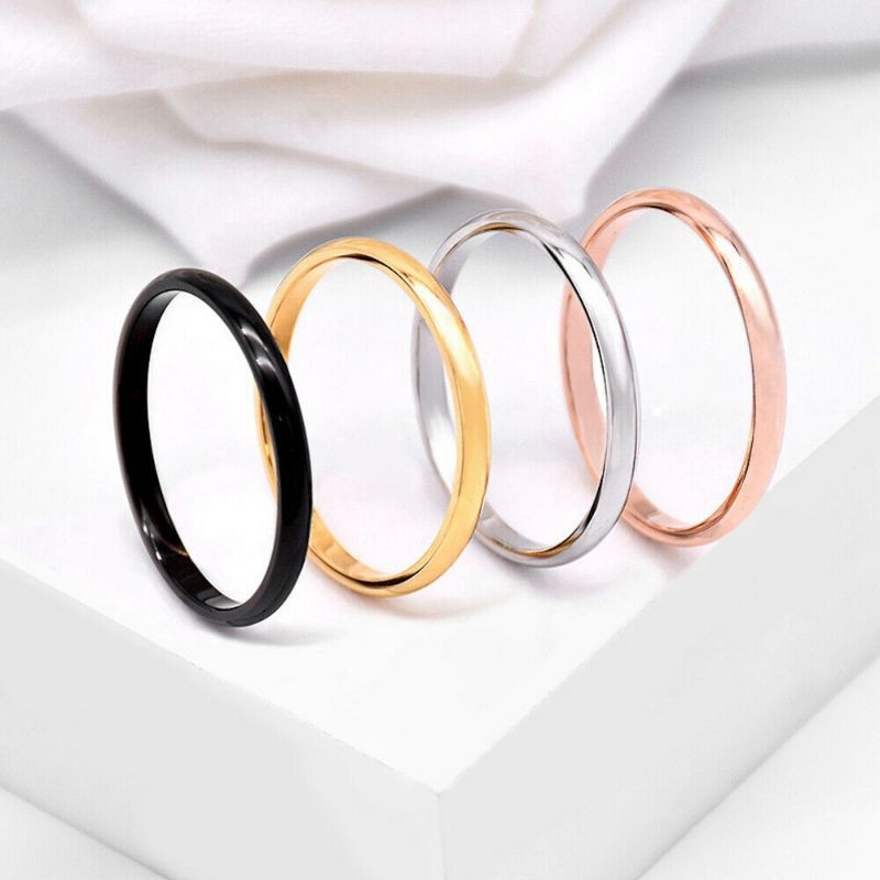 CINCIN COUPLE /NIKAH/KAWIN/TUNANGAN/PASANGAN PRIA WANITA TITANIUM MODEL GLOSY DATAR WARNA HITAM