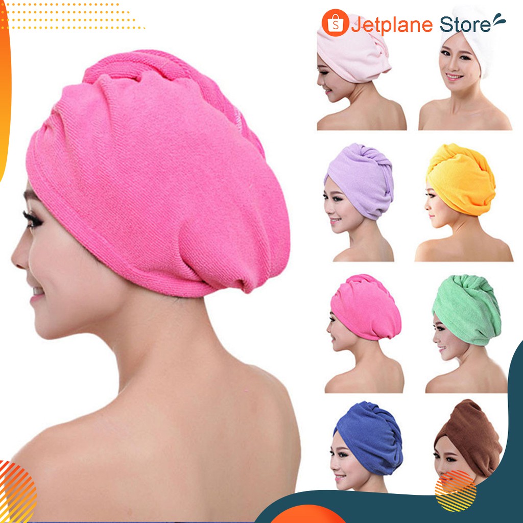 Handuk Keramas Microfiber Import Handuk Kepala Pengering Rambut Headband Ikat